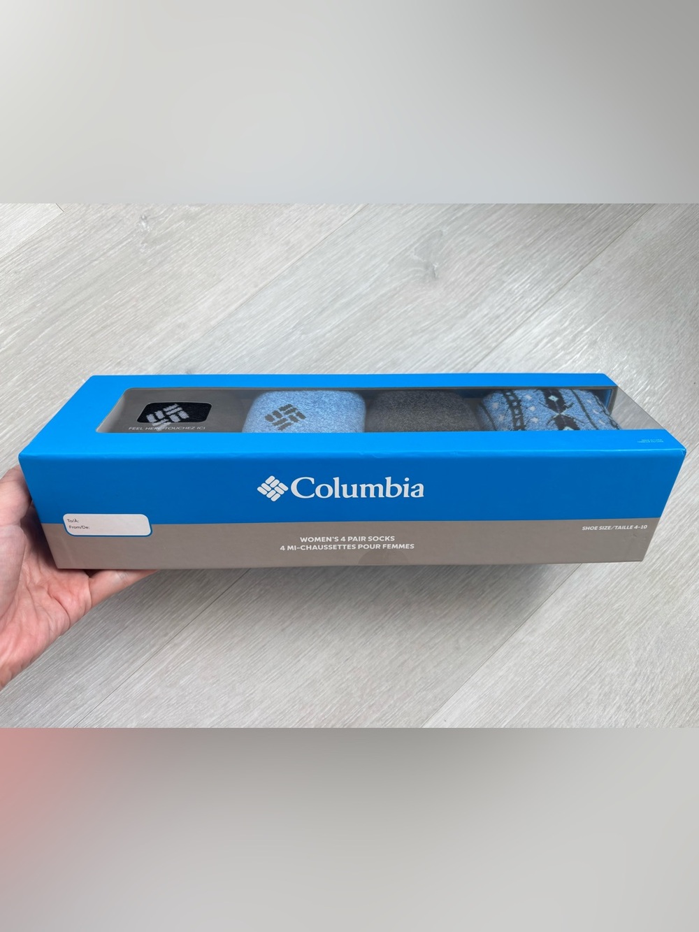 Columbia Women's 4-Pack Socks - Blue, Gray, Black